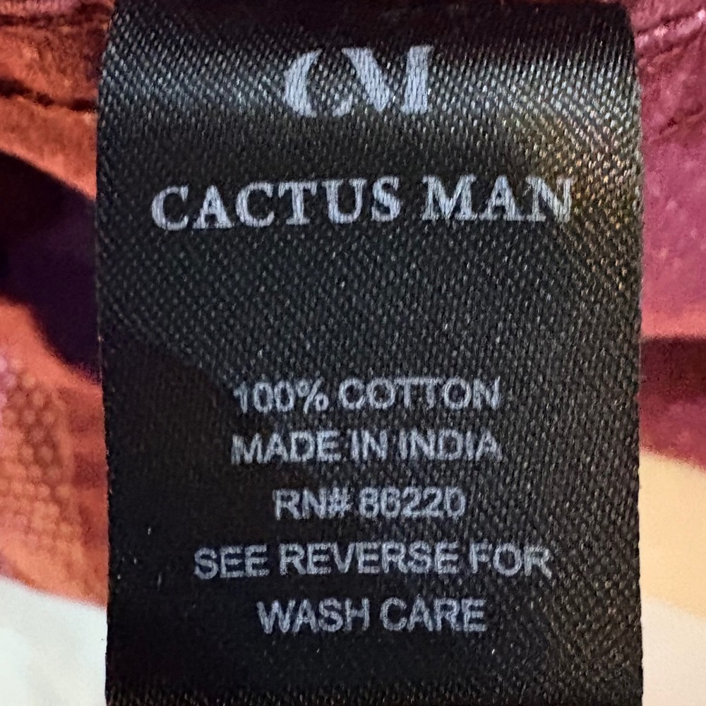 Cactus Man Ricky Singh Mens Large Slim Fit Burgundy Micro Dot Button Down Shirt - Picture 4 of 8